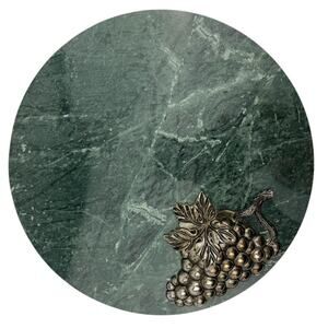 Vintage Godinger Silver Art Co. Silver-Plated Grape Detail Tray  – 10" Diameter